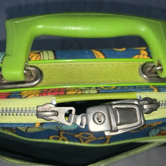 Penguin Travelers Cloth Suitcase with Lock Mod Japan Collectible Decor Vintage - Picture 14 of 15